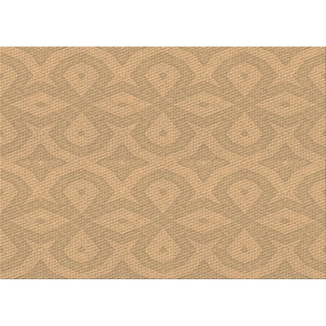 Ahgly Company Machine Washable Indoor Rectangle Transitional Yellow Orange Area Rugs, 5' x 7'