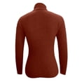 thumbnail image 5 of Sweater Vest Women High Neck Pullover Sweater Slim Fit Long Sleeve Knitted Turtleneck Top Soft Warm Casual Winter Fall Blouse, 5 of 6