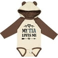 thumbnail image 3 of Inktastic My Tia Loves Me Childs Girls Long Sleeve Baby Bodysuit, 3 of 5