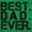 Irish Green, variant on Best Dad Ever Cool Fathers Day Gift Men's Big & Tall Crewneck Sweatshirt Brisco Brands 2X