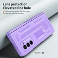 thumbnail image 7 of Decase for Galaxy Z Fold 2 Phone Case,Hybrid Heavy Duty Hidden Stand Protection Cover, Ultra-Thin Anti-Scratch Durable Phone Covers for Samsung Z Fold 2 5G(2020) Folding Screen Stylish Case,Purple, 7 of 7