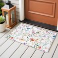 thumbnail image 4 of Watercolor Flowers Front Door Rugs 2x3 ft Spring Floral Garden Small Rug for Entryway Non Slip Washable Bathroom Door Mat Absorbent Floor Mat for Indoor Entrance, 4 of 9