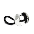 thumbnail image 4 of Sonducket Lazos para el cabello Alta elasticidad Estilo simple Media luna Anillo de cola de caballo ajustable Superficie lisa Bandas para el Plata 5Conjunto, 4 of 6