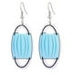 thumbnail image 1 of Pendientes para mujer, regalos para mujer, pendientes de moda con diseño de mascarilla de papel higiénico, impresión a doble cara, joyería de cuero, pendientes de moda., 1 of 3