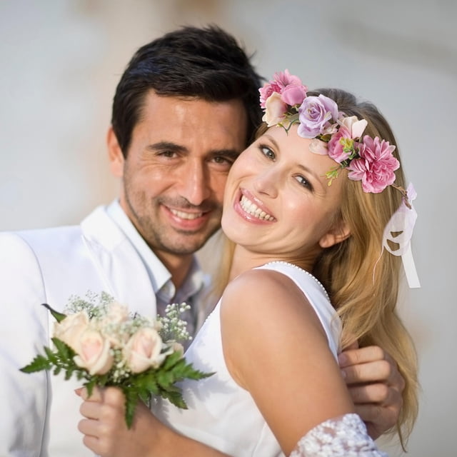 AURARMLET Floral Morada Para Mujer Con Realistas Ideal Para Eventos Y Bodas