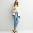 thumbnail image 4 of Women's Sonoma Goods For Life® Oversized Shacket Color: Light Fossil Heather Size: LARGE, 4 of 4