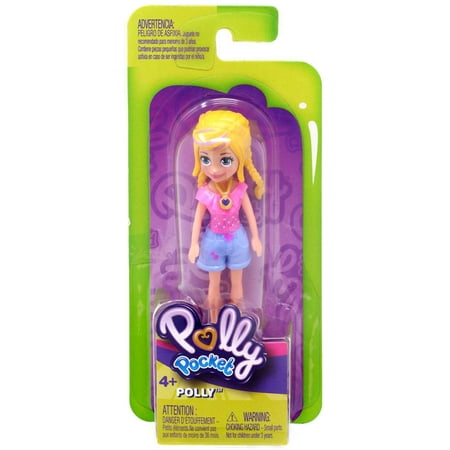 Polly Pocket Polly Mini Figure (Pink Shirt Blue Shorts)