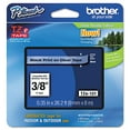 thumbnail image 3 of Brother Genuine P-touch TZE-121 Tape, 3/8" (0.35") Wide Standard Laminated Label Maker Tape, Black on Clear, 0.35 in. x 26.2 ft. (9mm x 8M), TZE121, 3 of 6
