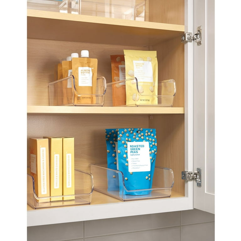 iDesign Linus Handled Cabinet Organizer - Clear - 12 x 3 x 2-1/4 Height - Each