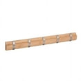 thumbnail image 2 of Honey Can Do Bamboo Wall Hanger with 5 Chrome Hooks, 2 of 3