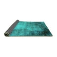 thumbnail image 2 of Ahgly Company Indoor Square Oriental Turquoise Blue Industrial Area Rugs, 3' Square, 2 of 4