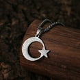 thumbnail image 2 of Moon and Star Pendant Necklace Men's and Women's Birthday Gifts Couple Accessories, 2 of 4