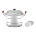 thumbnail image 2 of Baozi-vaporera de alimentos de 2 niveles para cocinar, olla humeante, utensilios de cocina, olla de , olla de para alimentos, carne de bola 30cm, 2 of 8