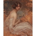 thumbnail image 2 of Alois Hans Schram 15x18 Black Ornate Wood Framed Double Matted Museum Art Print Titled - Portrait of a Lady, 2 of 5