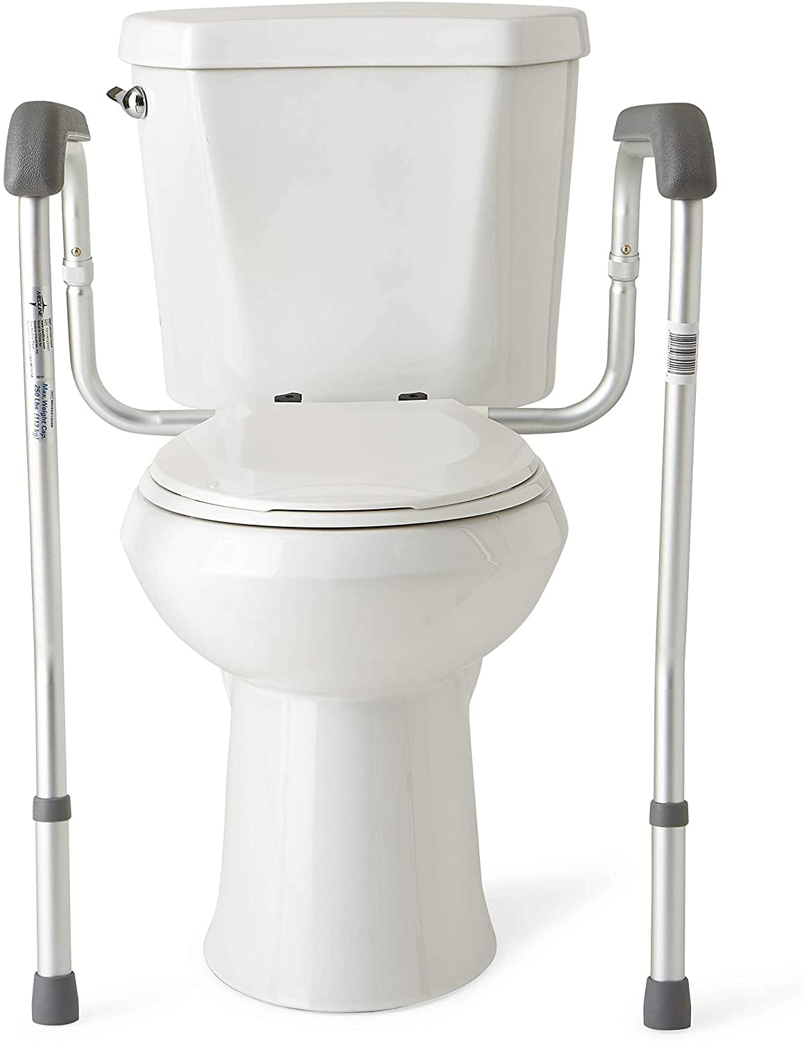 Medline Toilet Safety Rails, Safety Frame for Toilet with Easy