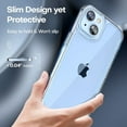 thumbnail image 5 of Entronix Heavy Duty Shockproof Slim Transparent Phone Case for Apple iPhone 13, Clear, 5 of 8