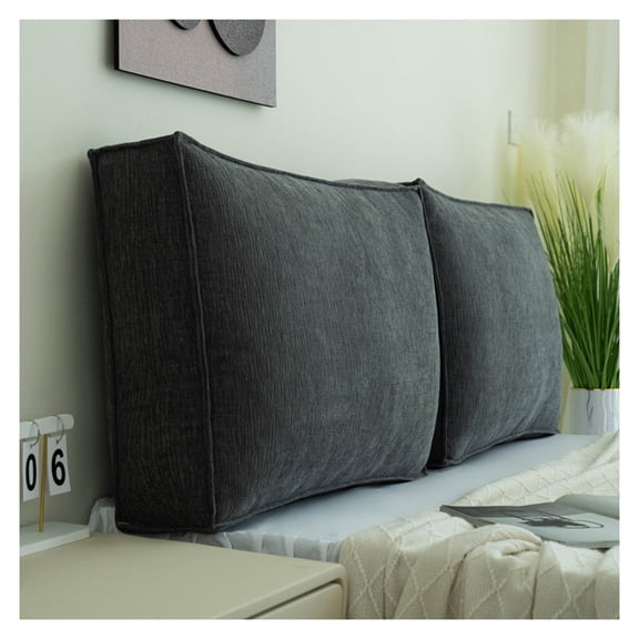 Waterproof Bed Backrest Cushion, Soft Headboard Wall Cushion, Washable Large Back Support Pillow Bed Headboard Cushion for Couch, Sofa, Wall