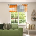 thumbnail image 3 of Valances for Windows,Rod Pocket,52 x 18 inch,Orange Grey, 3 of 5