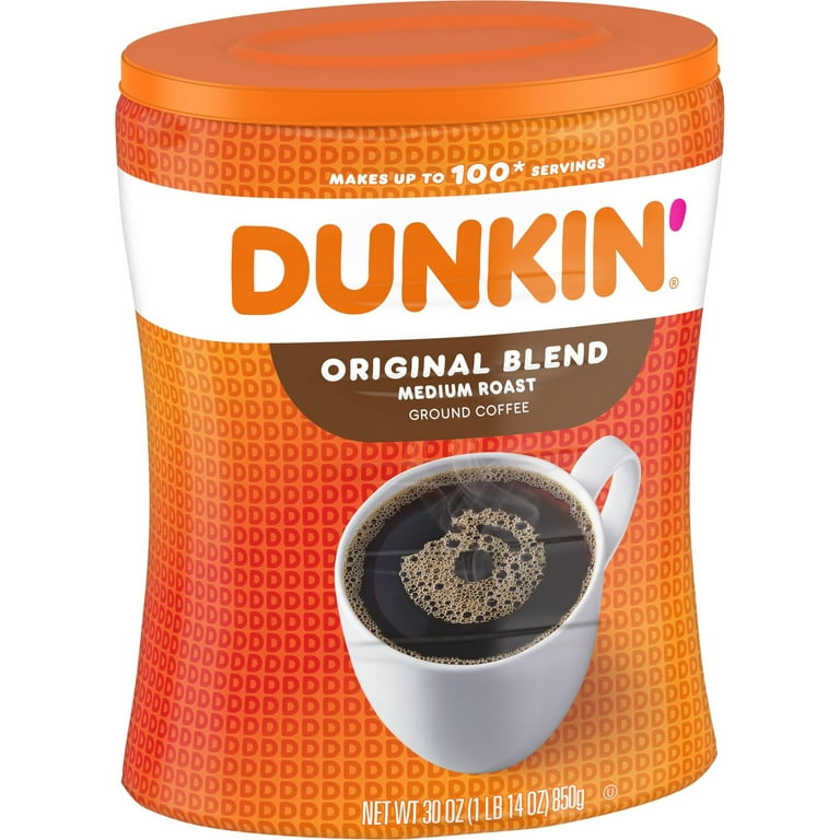 Original Blend Coffee, Dunkin Original, 30 oz Canister Original Blend Coffee, Dunkin Original, 30 oz Canister