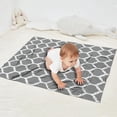 thumbnail image 2 of Gray Geometric Quatrefoil Pattern Blanket,Comfortable Soft Flannel Throw Blanket,All Season,Warm Lightweight Blankets for Sofa Bed Couch Living Room Chair,30"x40", 2 of 4