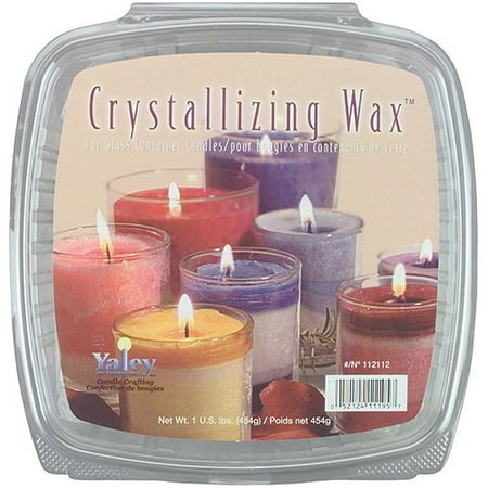 Yaley Crystallizing Candle Wax, 1 lb, Glass Containers
