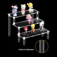 thumbnail image 3 of Naterly Acrylic Display Riser Shelf, 3 Tier Clear Display Stand for Desserts, Cupcakes, Perfumes, Figures, Cosmetics Display Organizational Storage, 3 of 4