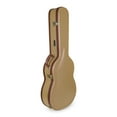thumbnail image 2 of Crossrock Hard-Shell Wooden Case-Fits 4/4 Classical Nylon String Acoustic Guitars-Stainless Steel Latches, Sponge Lining, Metal Feet, Storage Space-Vinyl Tweed, 2 of 7