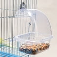 thumbnail image 3 of MANNYA Parakeet Feeder Box Pet Cage Plastic Food Container Birds Clear Dispenser Gift for Pet Bird Owner Drawer Design Durable, 3 of 12