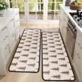 thumbnail image 4 of Kitchen Rugs Sets Of 2,Brown Christmas Tree Pattern Anti Fatigue Kitchen Mat Rugs Non Slip Washable,Decorative Kitchen Floor Mats for Kitchen,Sink,Laundry,17"x47"+17"x47", 4 of 5