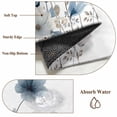 thumbnail image 6 of Blue Grey Floral Round Area Rug 3.3Ft Washable Circle Rugs for Dining Room Table, Watercolor Flowers Farmhouse Non-Slip Carpet Floor Mats Indoor Outdoor Carpet Runner Aesthetic Home Decor, 6 of 8