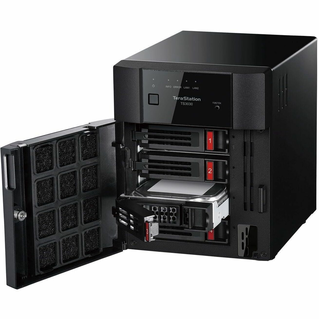 BUFFALO TeraStation 3430DN 4-Bay Secure SMB Desktop NAS 32TB (4x8TB) with Hard Drives Included - Annapurna Labs Alpine AL524 Quad-core (4 Core) 2 GHz - 4 x HDD Supported - 4 x HDD Installed - 32 TB...