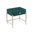 thumbnail image 3 of TOV Furniture Bajo 24"H Transitional Wood Side Table in Green/Gold, 3 of 9