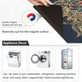 thumbnail image 2 of IAUYY Magnetic decorative sticker - 23x26 Inch PVC Refrigerator Decorative Cover, Removable DIY Art for Kitchen Appliances Deep Blue Presents Exquisite, 2 of 6