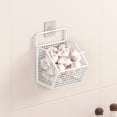 thumbnail image 1 of ufehgfjh Small Space Storage Organizer No Punch Ginger Garlic Hanging Basket Kitchen Shelf Wall Mounted Spice Frame Household Gods Ginger Garlic Kitchen Multi Function Organizer, 1 of 6