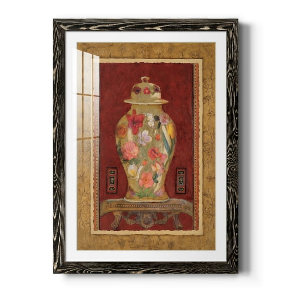 Romantic Urn I - Premium Framed Print - Ready to Hang - 23 x 32 - Black Frame