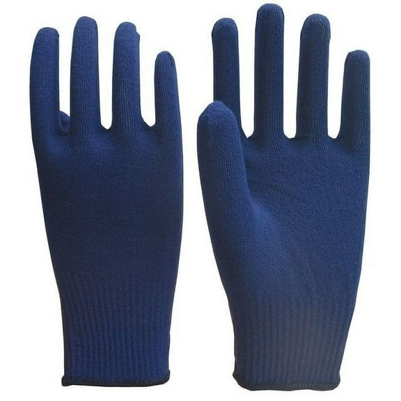 Condor Winter Glove Liners, Acrylic, 9 1/2 in Length, Navy, Size L ,1 PR 26W519
