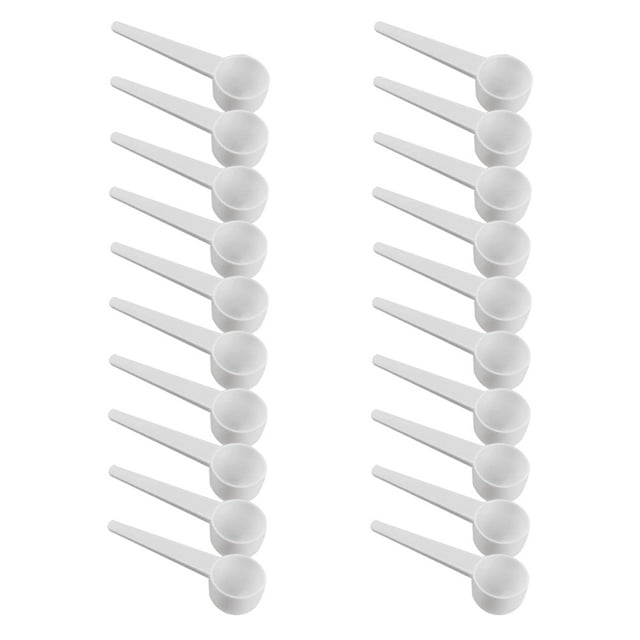 Cuchara de mango largo Cuchara de café Cuchara de plástico Cuchara medidora Cuchara desechable para leche en polvo Adepaton CPB-DE-WX125-4