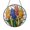 Acrylic 3.5 Inch, variant on Garden Gladiolus Flowers Design Stained Glass Style Window Suncatcher Decor, Cheerful Floral Home Accent Gift