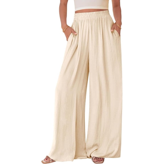 BTFBM Wide Leg Pants Woman Spring Pockets Loose Flowy Trousers Lounge Palazzo Pant Beach Vacation Clothes