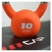 CAP, 10lb Neoprene Coated Kettlebell, Orange