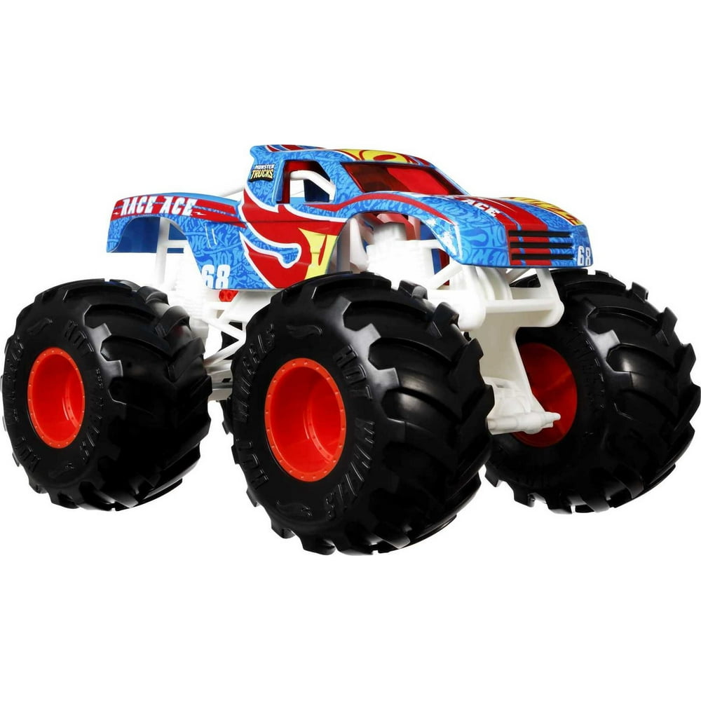 Hot Wheels Monster Trucks Race Ace 124 Scale DieCast Toy Vehicles For