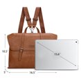thumbnail image 6 of Wrangler Backpack Purse for Women Vegan Leather Fashion Anti Theft Convertible Backpack with Adjustable Strap, Large-Brown, 6 of 10