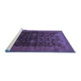 thumbnail image 2 of Ahgly Company Machine Washable Indoor Rectangle Oriental Blue Industrial Area Rugs, 2' x 3', 2 of 4