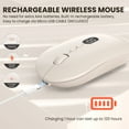 thumbnail image 5 of MAGIC-REFINER Wireless Office Mouse for Laptop with Battery Level Visible, Ultra Slim 2.4G Rechargeable Cordless Silent Click Computer Mice 1600 DPI for PC/MacBook Air/MacBook Pro/iMac/mac/ipad, 5 of 9