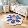 thumbnail image 6 of MMJ Bathroom Rugs Flower Shape Soft Absorbent Antiskid Bath Mat for Bathroom Floor Door 31.5x31.5in, 6 of 6
