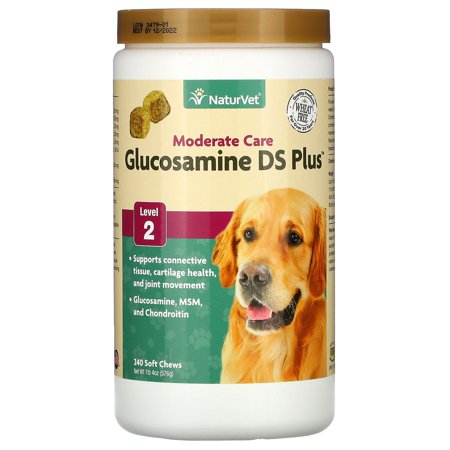 UPC: 0797801037358 | Glucosamine DS Plus  Moderate Care  Level 2  240 Soft Chews  1 lb 4 oz (576 g)  NaturVet