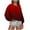 Red, variant on DAFPZW Sweatshirt for Womens Fashion Casual Crew Neck Long Sleeve Pullover Fall Ombre Print Ladies Oversized Tops