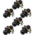 thumbnail image 1 of Round Passage Door Knobs Interior Matte Door Knobs Indoor Keyless Non-Locking Handle Set for Hallway or Closet Doors Reversible for Right/Left Handed Door, 1 of 5