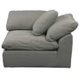 thumbnail image 6 of Puff 4 Pc Slipcovered Modular Sectional Sofa Performance Fabric Gray, 6 of 8