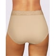 thumbnail image 6 of Women's Bali DFPC61 Passion For Comfort Brief Panty (White w/ Lace 7), 6 of 6
